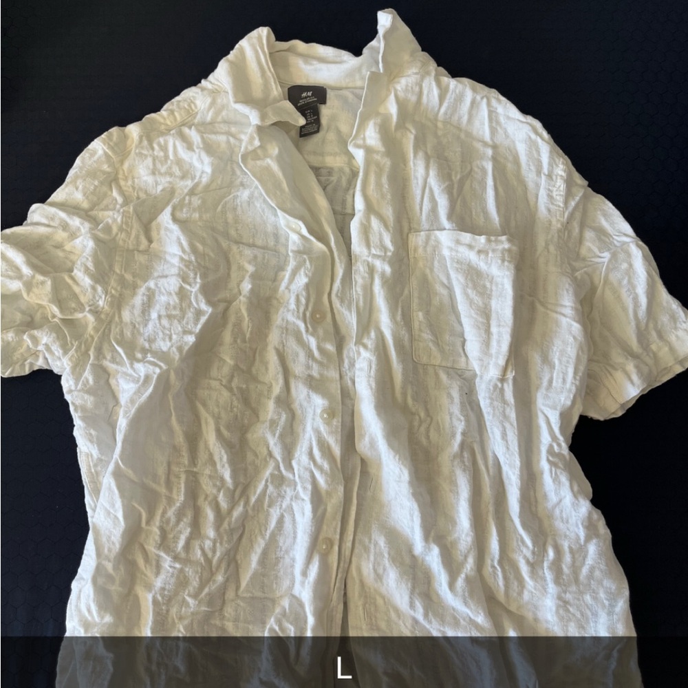 White Casual Men's Shirt